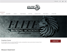 Tablet Screenshot of eliteboxingacademy.com